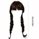 thumbnail image 3 of Wednesday Addams Wednesday Addams Wednesday Addams Cosplay Wig, Addams Cosplay Synthetic Long Black Braids Hair With Fringe For Halloween Cosplay Party, 3 of 7