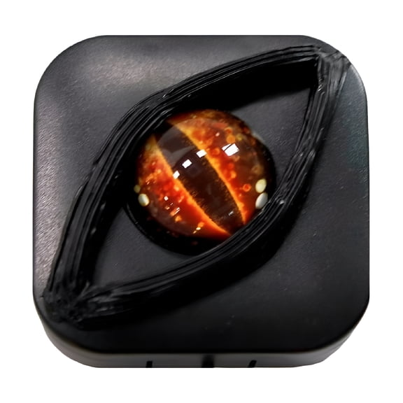 HBMYN Devils Eye Contact Lenses Box Color Portable Contact Case Lens for Travel Kit Storage Box