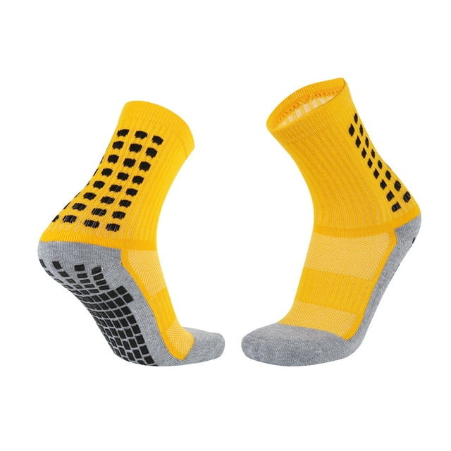 Calcetines de fútbol para adultos, con partículas que dispensan, antideslizantes, con absorción de impactos, para entrenamiento de estudiantes, calcetines deportivos de baloncesto