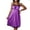 Purple, variant on Womens Satin Cami Nightdress with Built in Bras Lace Trim V Neck Spaghetti Strap Slip Dress Summer Nightgowns Soft Sleepwear