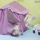 thumbnail image 4 of Methold Tela – Furry Adventure Cute Pet House Making In Cloth Elastic Pillow Clean Desmontable Wonder Pet House Cute Tent Suministros para gatos púrpura, 4 of 6