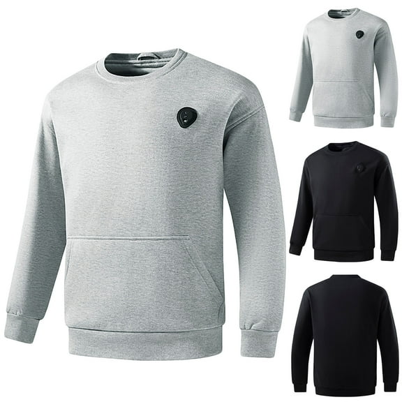 Xdegoge Men's Fashion Hoodies & Sweatshirts Vekdone Fashion Hoodies Pullover Full Zip Hooded Fleece Drawstring Hoodies Sudaderas Para Hombre Gray XXXXL