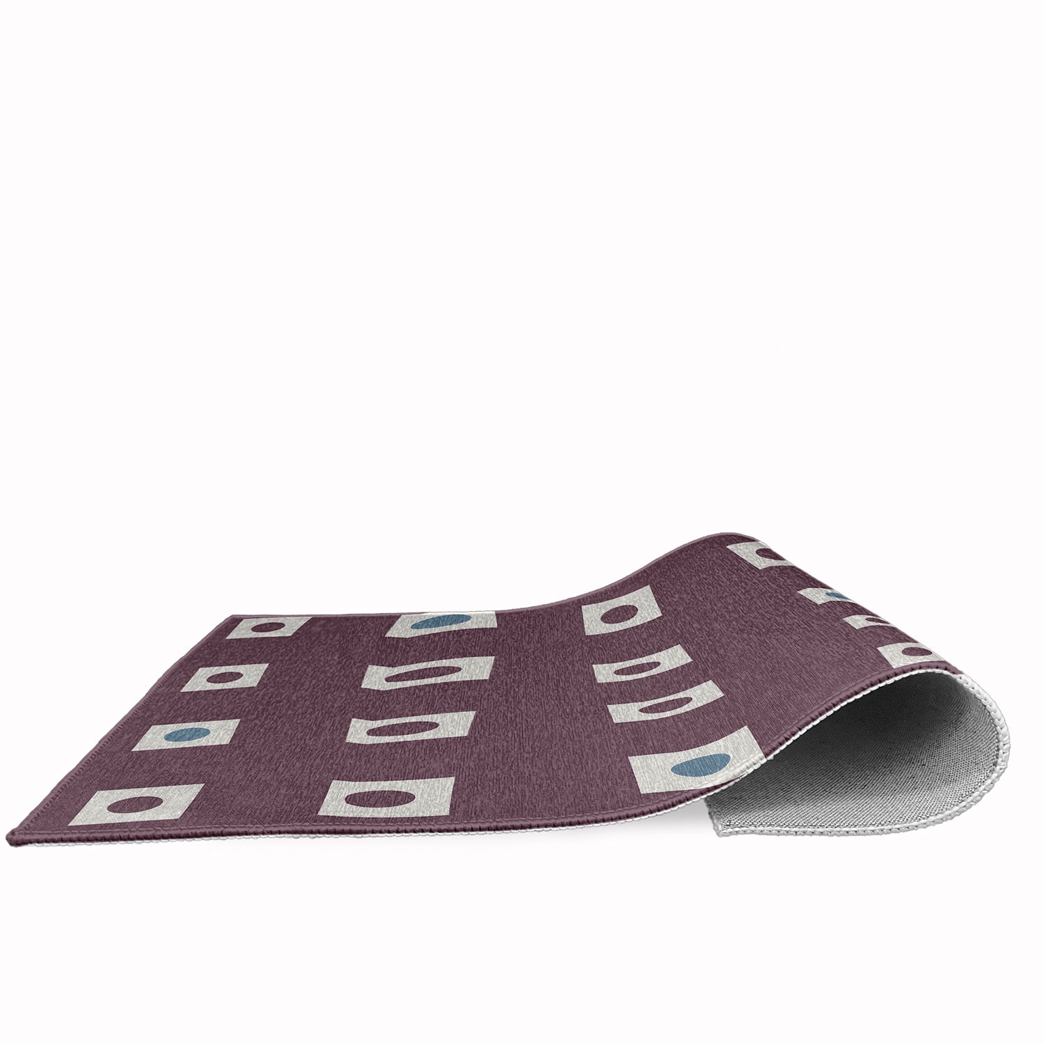 Simply Daisy 3' x 5' Li'l Boxes Chenille Rug, Dusty Purple