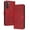 Red, variant on Case for Samsung Galaxy S21 FE Women Men Premium PU Leather Simple Wallet Case [Card Slots] [Kickstand] [Magnetic Closure] Shockproof Flip Cover for Samsung Galaxy S21 FE with Wrist Strap,Red