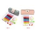 thumbnail image 2 of Juego de 31 piezas de ganchos de ganchillo coloridos, ergonómico, mango suave, marcadores de puntadas, cinta métrica, kit de contador de filas seitruly HA1259-01B, 2 of 6