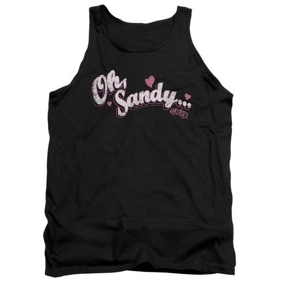 Grease Oh Sandy Adult Tank Top Black