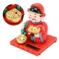 thumbnail image 4 of Fortune Ornaments, Chinese Wealth God Decoration Attract Wealth Solar Powered  For Cake Toppers, 4 of 8