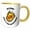Yellow/White, variant on 3drose, I Am a Nanny What Is Your Superpower, 15oz Two-tone Green Mug