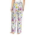 thumbnail image 3 of Goofa Undersea Seahorse Printed Soft Pajama Pants for Women, Wide Leg Comfy Casual Lounge Yoga Pants-Large, 3 of 9