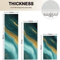 thumbnail image 4 of Teal Gold Marble Pattern Kitchen Rugs Sets Of 3,Kitchen Runner Rugs Non Skid Washable,Decorative Kitchen Floor Mats for Kitchen,Sink,Laundry,17"x30"+ 17"x47" + 17"x59", 4 of 6