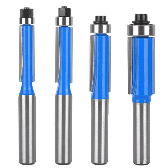 Pcs Router Bit Set 8mm Shank, Wood Copy Router Bit, Router Bits with Top Bearing, Flush Router Bit, for DIY Carpentry Cutting