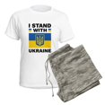 thumbnail image 5 of CafePress - I Stand With Ukraine Women's Light Pajamas - Women's Short Sleeve Print T-Shirt and Pants Light Cotton Pajama Set, 5 of 7