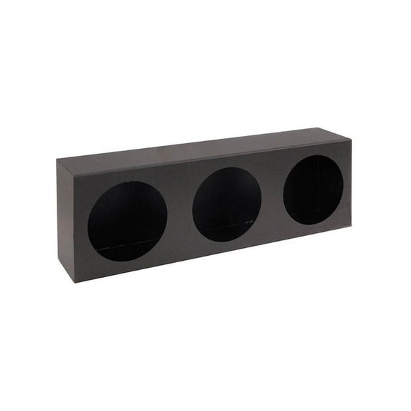 Buyers Black Powder Coated Steel Triple Round Light Box for 4 Inch DOT Lights