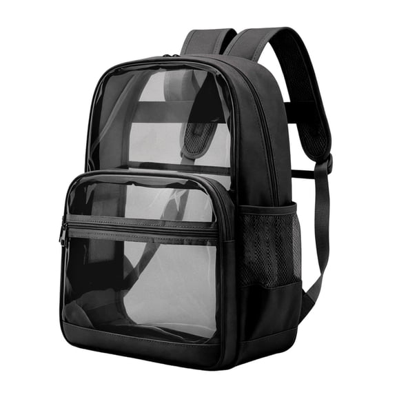 Clear Backpack for School,Large Heavy Duty Stadium Approved Clear Bookbag, See Through Transparent Backpacks for Travel College Work