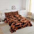 thumbnail image 3 of Erosebridal Teenager Camo Comforter Sets,Black Orange Comforters & Duvets,Military Theme Decor,Reversible,Breathable,2pcs, 3 of 8