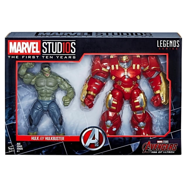 Set de Figuras Hulk y Hulkbuster Marvel 10 Aniversario Legends Series 6 Pulgadas