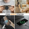 thumbnail image 5 of For iPhone 16e Compatible with Magsafe 2 in 1 Detachable Wallet Case with Card Holder,Women Men,Magnetic PU Leather RFID Blocking Flip Kickstand Credit Card Slots Phone Case,Brown, 5 of 12