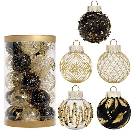 

Fuieoe Clearance 25pcs Christmas Tree Ornament Pendant Party Supplies Tree Hanging Plastic Ball