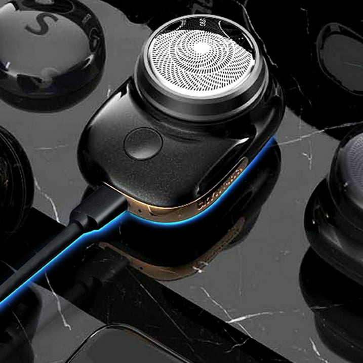 Pocket Size Electric Wet Dry Waterproof Razors for Men，Low-Noise Suitable for Air Travel Office