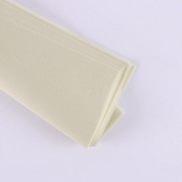 Xiao Hua Papel de algodón monocromático semitransparente, papel de revestimiento no tejido, papel plegado de ramo 50 * 50 cm (blanco roto)