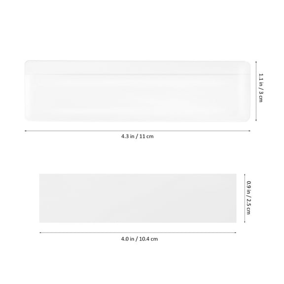 LEXSOMEO 50 Pcs Label Holders Adhesive Pockets Adhesive Label Pockets Drawer Labels Shelf Labels With Paper Labels