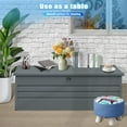 thumbnail image 6 of Zolyndo 260 Gallon Waterproof Outdoor Storage Box, Outside Metal Deck Storage Box for Patio Tools, 6 of 8