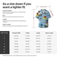 thumbnail image 5 of Lsque Pirate Marine Animals print Men's Cuban Collar Short Sleeve Shirt Summer Beachwear Casual Button Down Fashionable Vacation Leisure Shirt-X-Large, 5 of 7