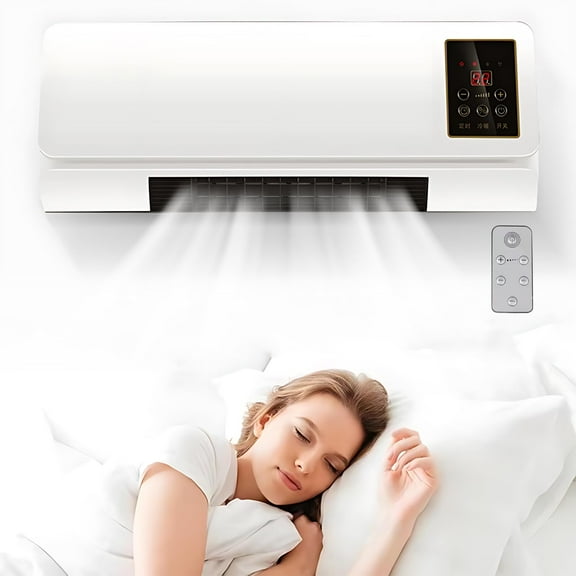 BUERCWS Climafy Air Conditioner 5,000 btu, 2025 New Wall Mounted Split Max Air Conditioner, Cooling & Heating Unit with Remote Control, Whisper-Quiet Operation for Home and Office (White)