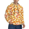 thumbnail image 2 of Lsque Orchids Flowers Pattern Casual Men's Hoodie,Hooded Sweatshirt with Kangaroo Pocket,Pullover Hoodie-3X-Large, 2 of 7