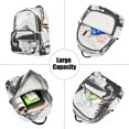 thumbnail image 5 of JIALIOU Mini Backpack Purse for Women Quilted Casual Daypack Small Travel Shoulder Bag, Fishing in Mountains Silhouette, 5 of 7