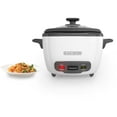 thumbnail image 1 of Black & Decker Non-Stick Rice Cooker & Steamer White, 16 Cups, 1 of 5