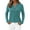 Blue Green, variant on PRETTYGARDEN Women's Long Sleeve Shirts Fall Trendy Henley Tops Dressy Casual Blouses Work Outfits Fashion Clothing