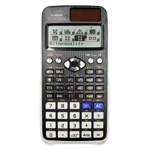 Calculadora cientifica con pantalla natural Calculadora matematica Energia de bateria solar Walmart en linea