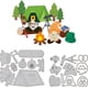 thumbnail image 1 of Troqueles de corte de gnomos de camping para hacer tarjetas, troquel de telescopio para tienda de campaña, ideal para scrapbooking, diarios, repujado y decoración de papel., 1 of 9