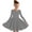 Gray, variant on JoyHoop Little Girls Winter Swing Dress Long Sleeve Crew Neck Casual Dresses for Kids