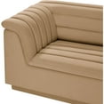 thumbnail image 5 of Meridian Furniture Cascade Camel Velvet Fabric Modular Sofa, 5 of 11