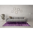 thumbnail image 3 of Ahgly Company Indoor Rectangle Abstract Pink Modern Area Rugs, 5' x 7', 3 of 4