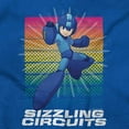 thumbnail image 2 of Video Game Mega Man Sizzling Circuts Plus Size Long Sleeve Graphic Tee Shirt Brisco Brands 2X, 2 of 5