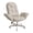 Beige, variant on Hawsaiy Criss Cross Office Chair with Flip-Up Arms, Ergonomic Cross Legged Desk Chair, PU Leather Executive Computer Chair, 135° Reclining Plush Cushion, Pet-Friendly, Beige