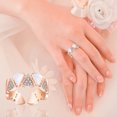 thumbnail image 4 of Xihbxyly Anillo de Circonita Cúbica, Elegante Joya con Diseño de Mariposa, Regalo Único para Tus Seres Queridos, Celebra El Amor y La Felicidad, Compromiso o Aniversario de Bodas, Ideal para Mujeres., 4 of 6