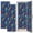 Color 3, variant on 2 Pcs School Locker Magnetic Wallpaper 12" x 36" Cute Doodle Rainbows Stars Hearts Flowers Houses Reusable Removable Locker Accessories Back to School Supplies
