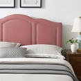 thumbnail image 4 of Modway Cecilia King/California King Performance Velvet Headboard in Dusty Rose, 4 of 11