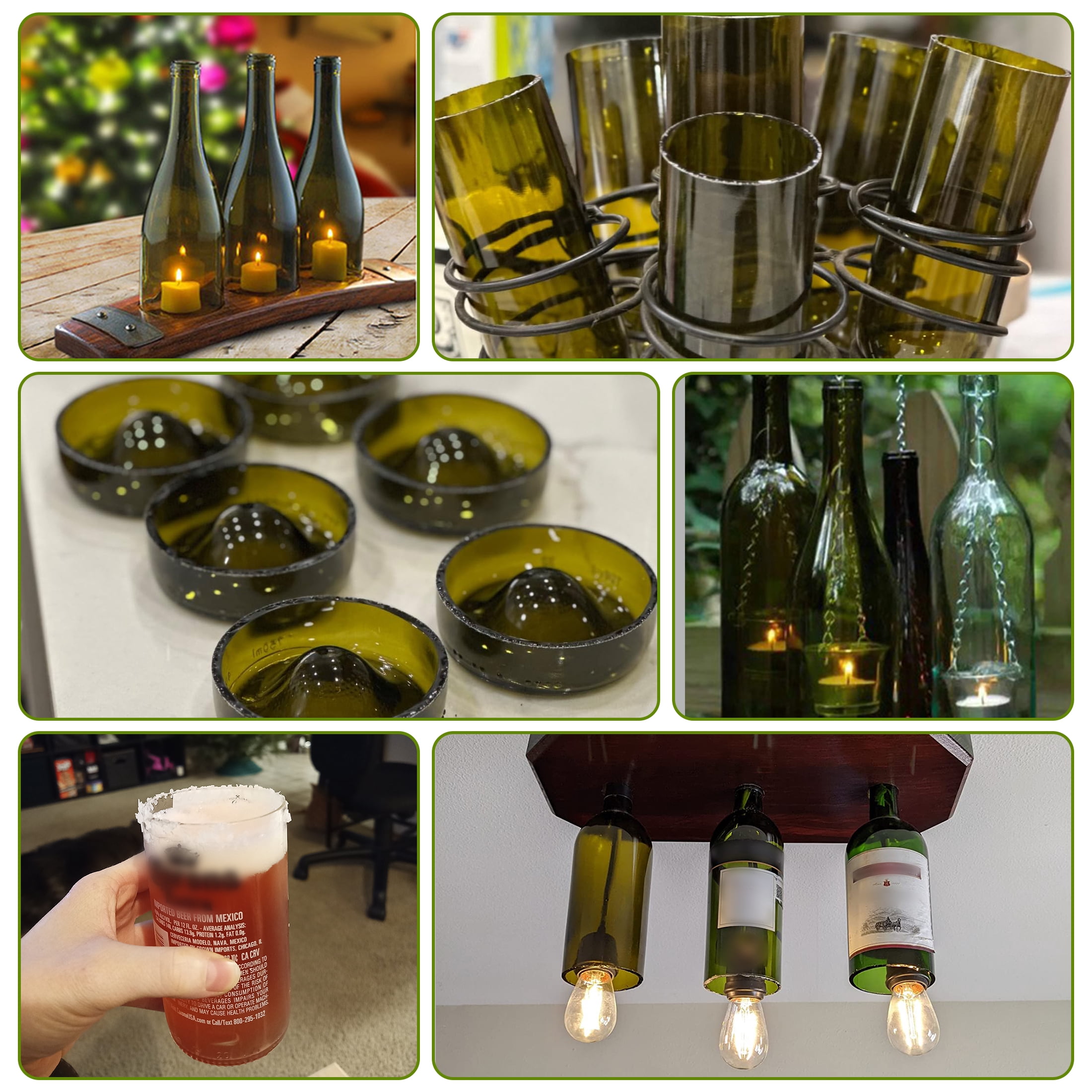 Aovky Glass Bottle Cutter Kit, Upgraded Bottle Cutter & Glass Cutter Kit for Bottles, DIY Wine Glass Cutters Tools for Cutting Wine Beer Liquor Whiskey, Alcohol, Champagne