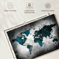 thumbnail image 6 of Elephant Stock Aged World Map Xli Wall Art - Horizontal Canvas Wall Art - Living Room Wall Decor - Education Canvas - Teal And White Decor - 12" x 8", 6 of 8