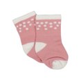 thumbnail image 4 of Gerber Organic Cotton Terry White Wiggle Proof Socks, 4Pk (Baby Girl), 4 of 5