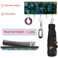 thumbnail image 5 of PhooArto Key Holder for Wall Decorative with 5 Key Hooks, Blue Roses Pattern Rustic Wooden Holders Wall Mount Organizer with Mail Key Rack, Self Adhesive, 5 of 7
