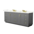 thumbnail image 4 of Wyndham Collection Wcf292984d-Qtz-Us3mxx Miranda 84" Free Standing Double Basin Vanity Set, 4 of 7