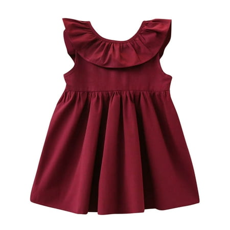 

Dresses Baby Sleeve Wear Casual Kids Dress Summer Skirt Soild Girls Dress&Skirt Birthday Girl Dress
