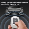 thumbnail image 7 of Key Fob Cover for Honda,Soft TPU Key Shell with Leather Keychain for 2022 2023 Honda Accord Civic CRV HRV Pilot Sport SI EX EXL Smart Remote Key, Blue, 7 of 7
