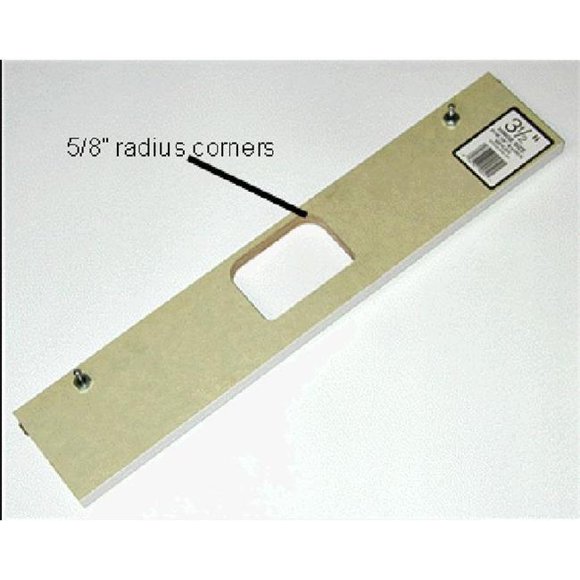 4 x 0.625 in. Radius Corner Hinge Template